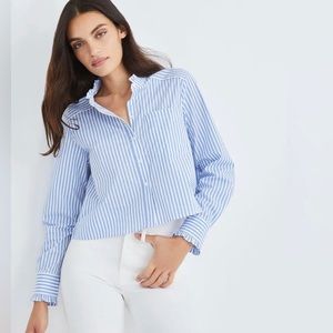 VERONICA Beard NWT $348 Whitman Stripe Blouse 10